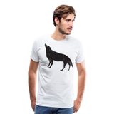 Abstract Wolf | Men's Premium T-Shirt - white