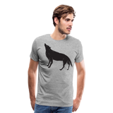 Abstract Wolf | Men's Premium T-Shirt - heather gray