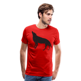 Abstract Wolf | Men's Premium T-Shirt - red