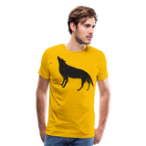 Abstract Wolf | Men's Premium T-Shirt - sun yellow