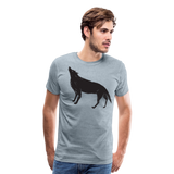 Abstract Wolf | Men's Premium T-Shirt - heather ice blue