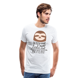 Eat Nap Eat Repeat | Men's Premium T-Shirt - white