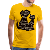 Friends Are Like Stars | Men's Premium T-Shirt - sun yellow