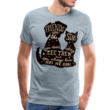 Friends Are Like Stars | Men's Premium T-Shirt - heather ice blue