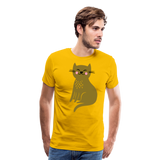 Happy Cat | Men's Premium T-Shirt - sun yellow