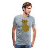 Happy Cat | Men's Premium T-Shirt - heather ice blue