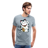 Maneki Neko | Men's Premium T-Shirt - heather ice blue