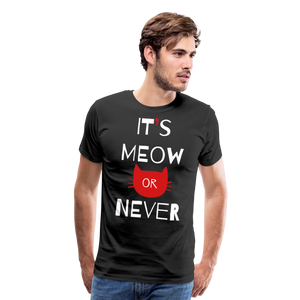 Meow Or Never II | Men's Premium T-Shirt - black