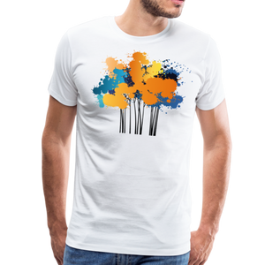 Abstract Forest | Men's Premium T-Shirt - white