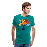 Abstract Tree II | Men's Premium T-Shirt - teal