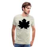 Maple Leaf Silhouette I | Men's Premium T-Shirt - heather oatmeal