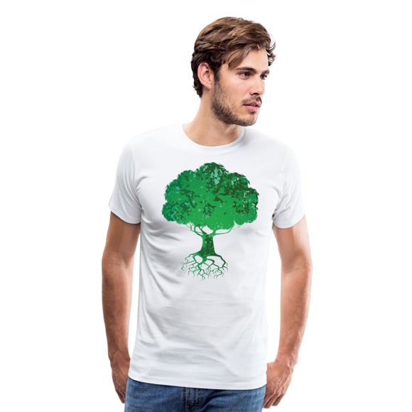 Abstract Tree III | Men's Premium T-Shirt - white