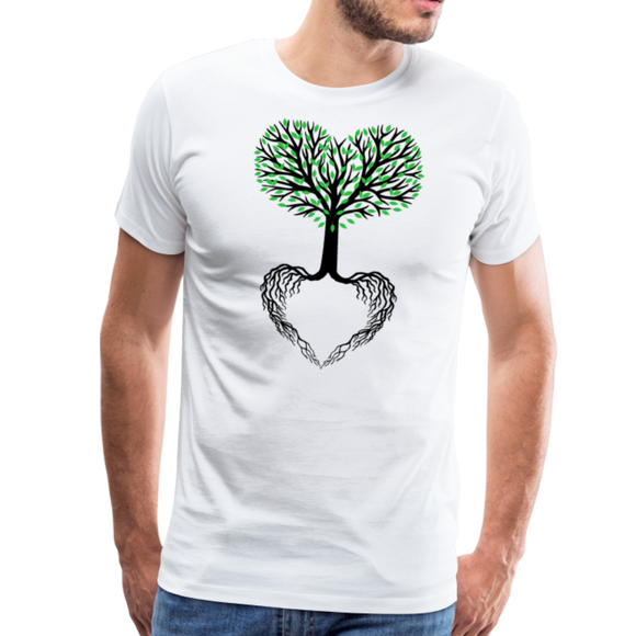 Heart Tree | Men's Premium T-Shirt - white