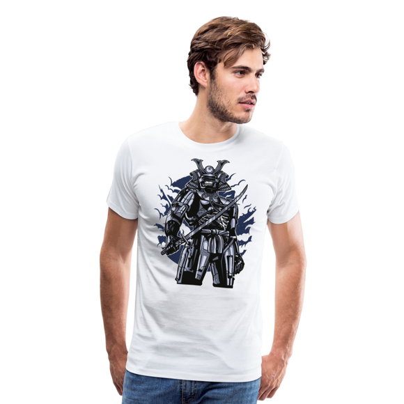 Futuristic Samurai | Men's Premium T-Shirt - white