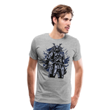 Futuristic Samurai | Men's Premium T-Shirt - heather gray