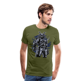 Futuristic Samurai | Men's Premium T-Shirt - olive green