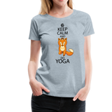 Keep Calm And Do Yoga | Women’s Premium T-Shirt - heather ice blue