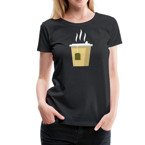 Tea On The Go | Women’s Premium T-Shirt - black