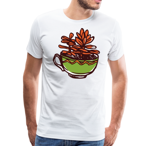 Succulent Tea | Men's Premium T-Shirt - white