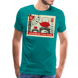 Japanese Culture Stamp II | Men's Premium T-Shirt - teal