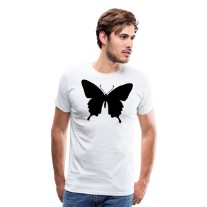 Butterfly Silhouette I | Men's Premium T-Shirt - white