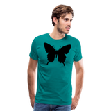 Butterfly Silhouette I | Men's Premium T-Shirt - teal