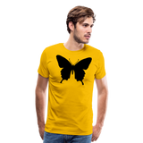 Butterfly Silhouette I | Men's Premium T-Shirt - sun yellow