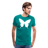 Butterfly Silhouette II | Men's Premium T-Shirt - teal