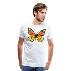 Monarch Butterfly | Men's Premium T-Shirt - white