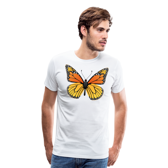 Monarch Butterfly | Men's Premium T-Shirt - white