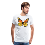 Monarch Butterfly | Men's Premium T-Shirt - white