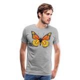 Monarch Butterfly | Men's Premium T-Shirt - heather gray