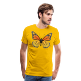 Monarch Butterfly | Men's Premium T-Shirt - sun yellow