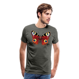 European Peacock | Men's Premium T-Shirt - asphalt gray