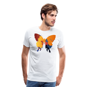 Abstract Butterfly II | Men's Premium T-Shirt - white