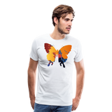 Abstract Butterfly II | Men's Premium T-Shirt - white