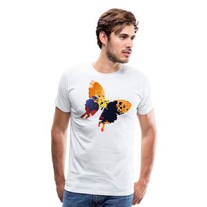 Abstract Butterfly III | Men's Premium T-Shirt - white