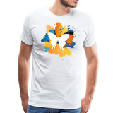 Splash Art Butterfly I | Men's Premium T-Shirt - white