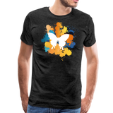 Splash Art Butterfly I | Men's Premium T-Shirt - charcoal gray