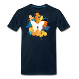 Splash Art Butterfly I | Men's Premium T-Shirt - deep navy