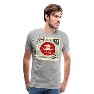 Japanese Culture Stamp I | Men's Premium T-Shirt - heather gray