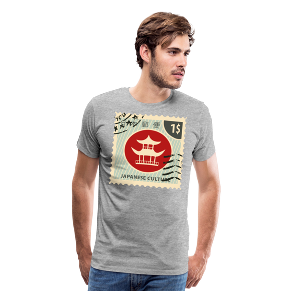 Japanese Culture Stamp I | Men's Premium T-Shirt - heather gray