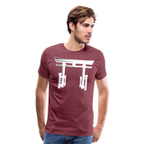 Japanese Shrine III | Men's Premium T-Shirt - heather burgundy