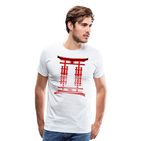 Japanese Shrine I | Men's Premium T-Shirt - white