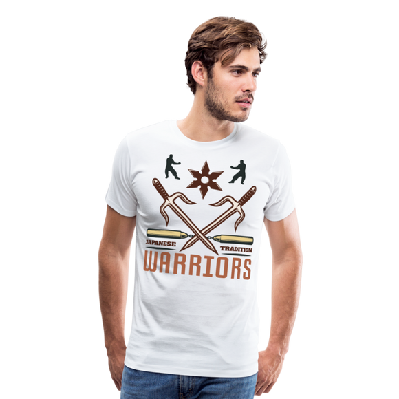 Japanese Warriors | Men's Premium T-Shirt - white