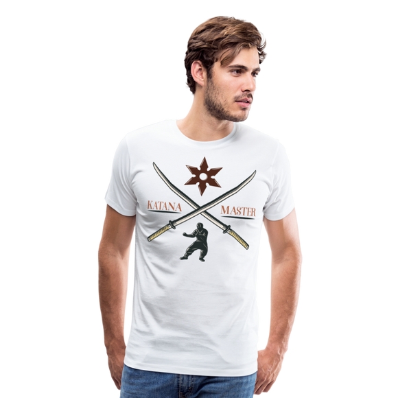 Katana Master | Men's Premium T-Shirt - white