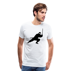 Ninja II | Men's Premium T-Shirt - white