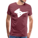 Ninja V | Men's Premium T-Shirt - heather burgundy