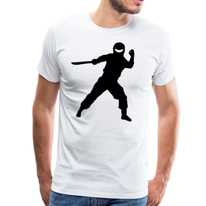 Ninja VI | Men's Premium T-Shirt - white