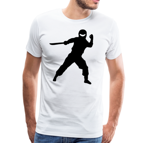 Ninja VI | Men's Premium T-Shirt - white